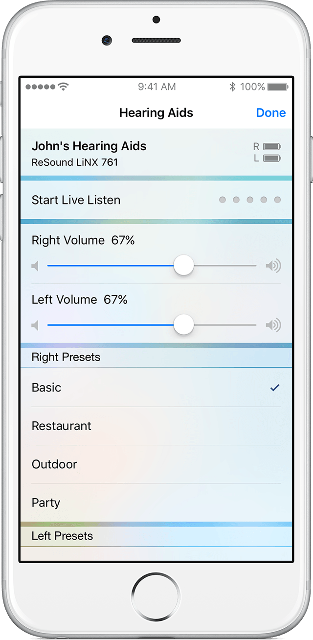 Use Live Listen with Made for iPhone hearing aids Apple Support