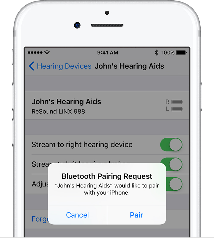 Use Made for iPhone hearing aids Apple Support