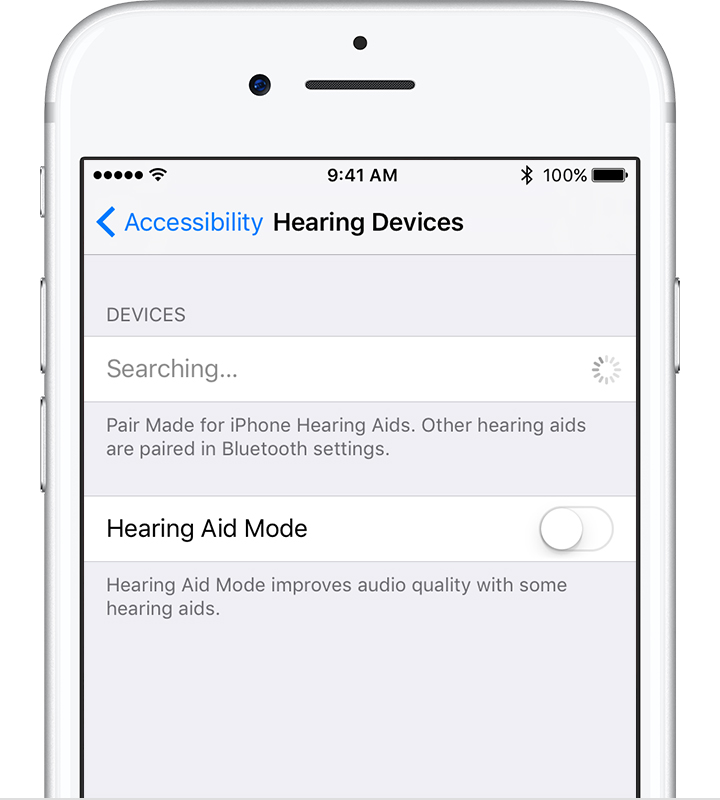 Use Made for iPhone hearing aids Apple Support