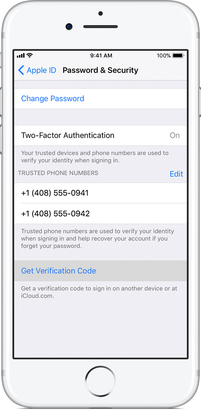 where to enter the iturn store verification code on iphone5