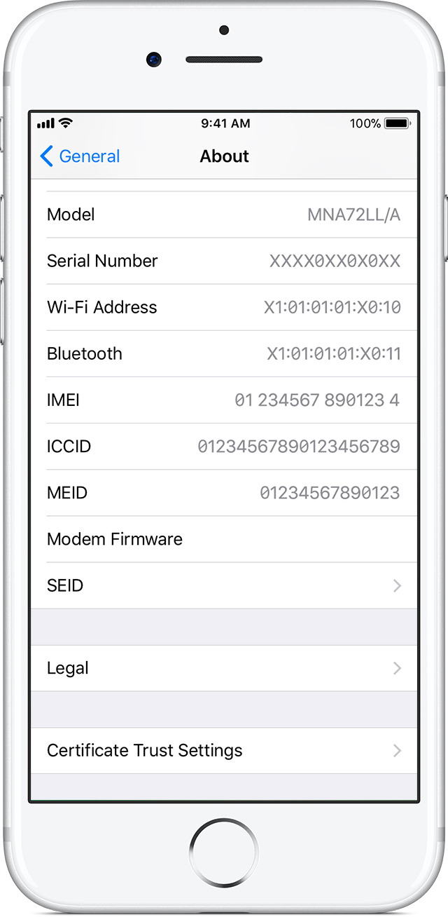 Как узнать imei iphone