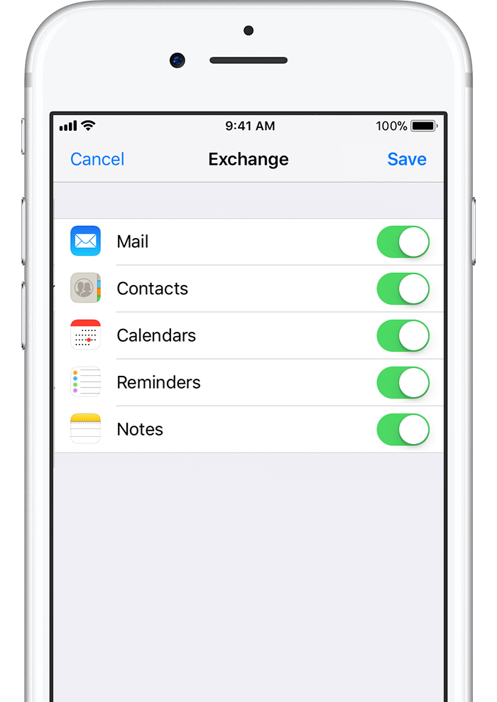 how to get outlook email contacts to iphone 8