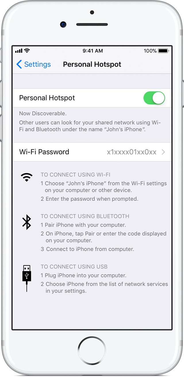 how to on hotspot in iphone 6