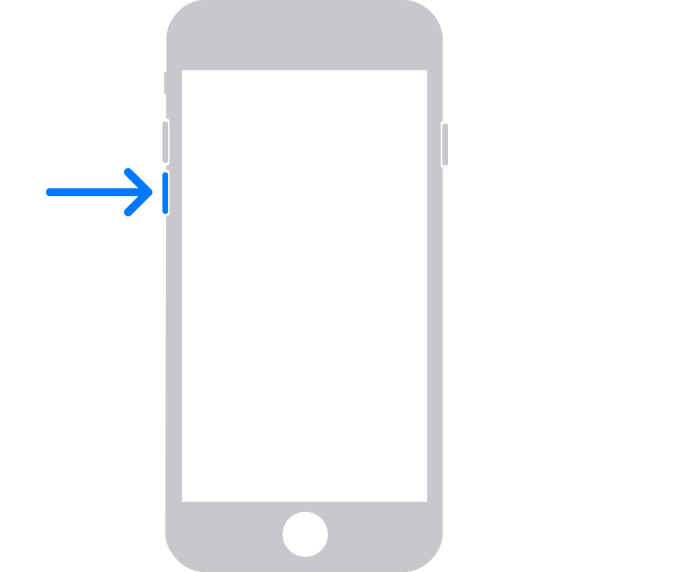 Tipka za smanjivanje glasnoće na starijem iPhone uređaju