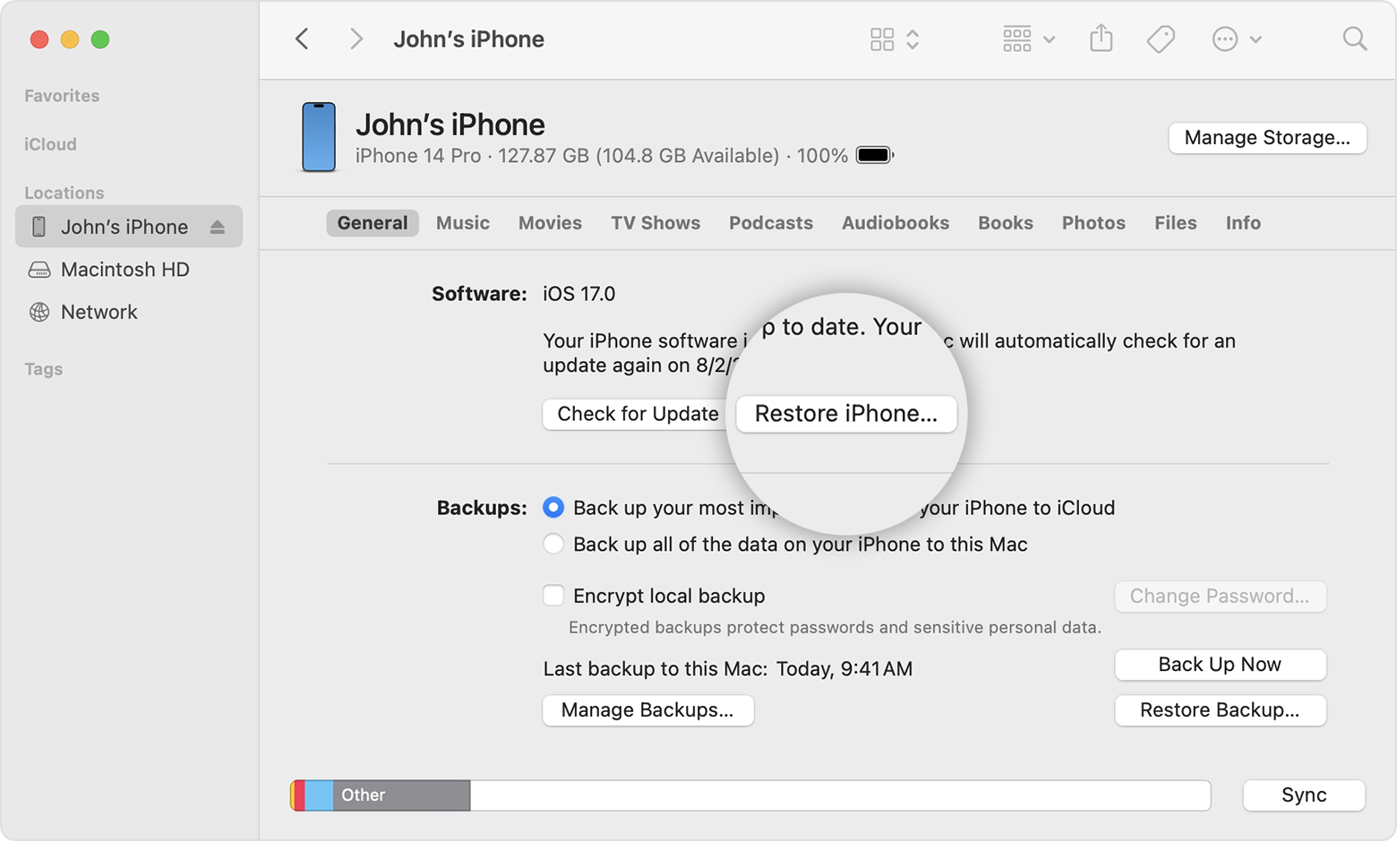 Locate backups of your iPhone, iPad, and iPod touch - Apple Support