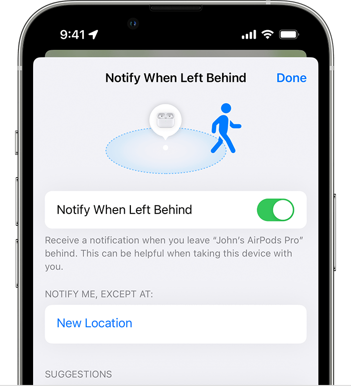 Ios 16 Iphone 13 Pro Find My Devices Airpods Notify When Left Behind 