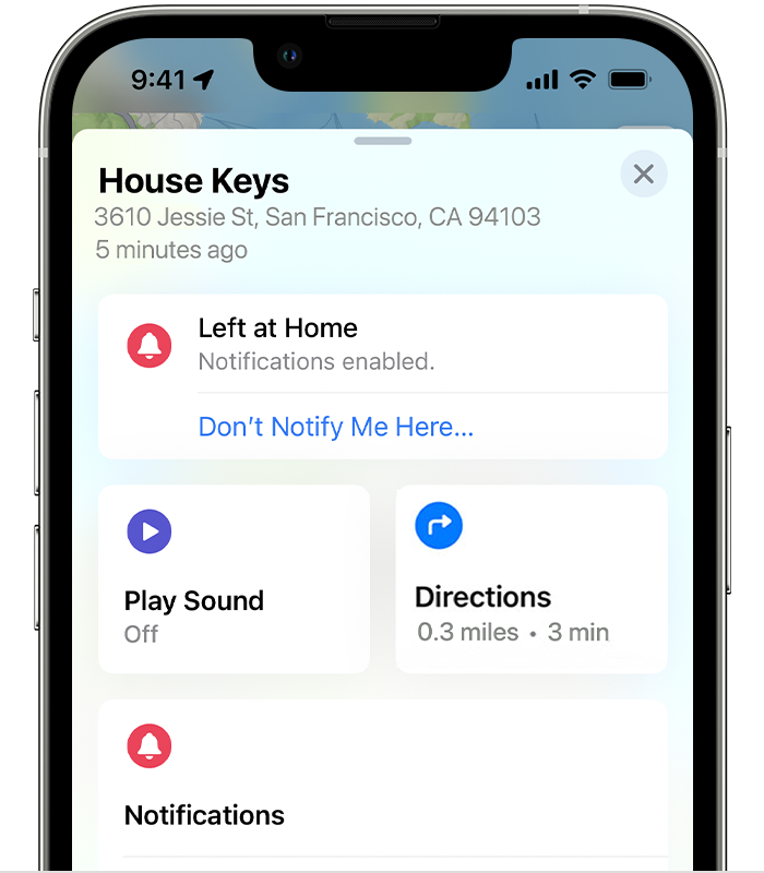 Set Up And Use Notify When Left Behind In The Find My App Apple Support