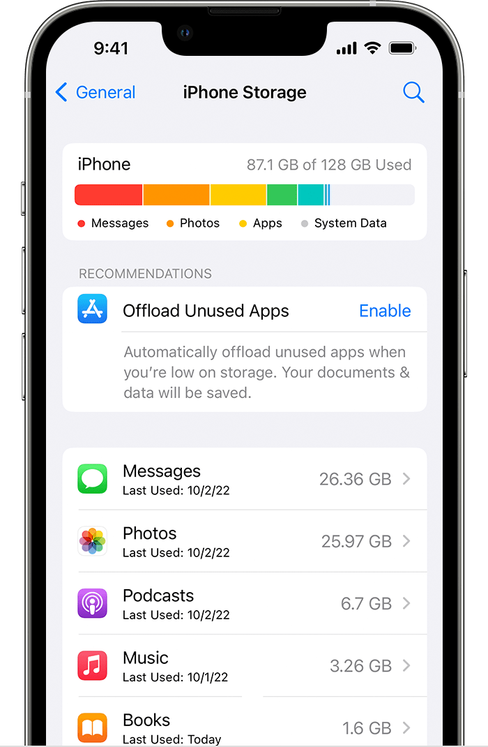 does icloud free up iphone storage