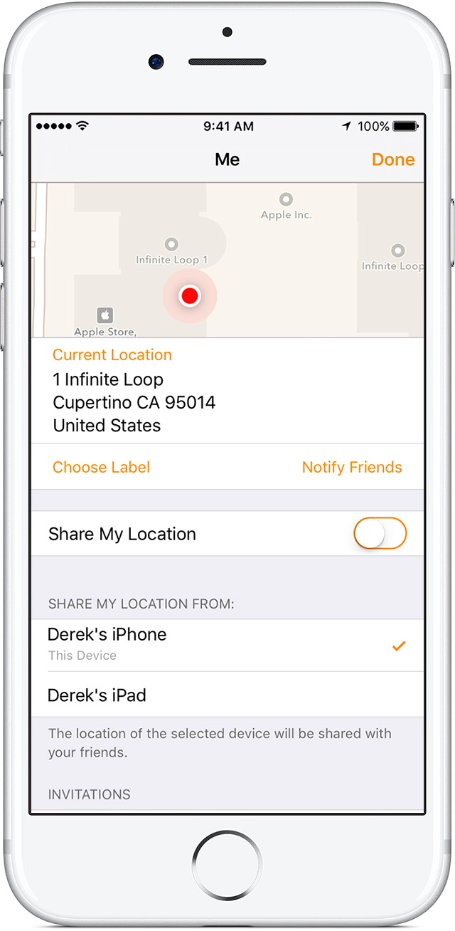 Share your location with your family - Apple Support