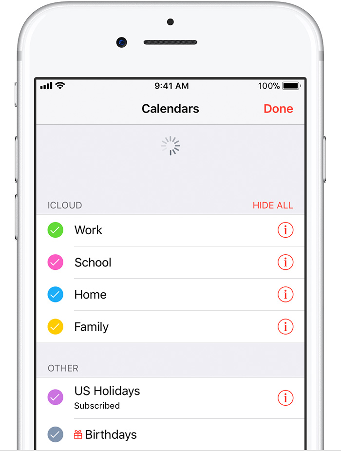Get help using iCloud Contacts Calendars or Reminders Apple Support