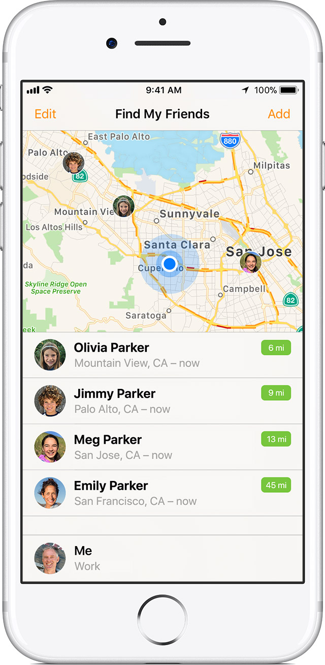 Share your location with your family - Apple Support