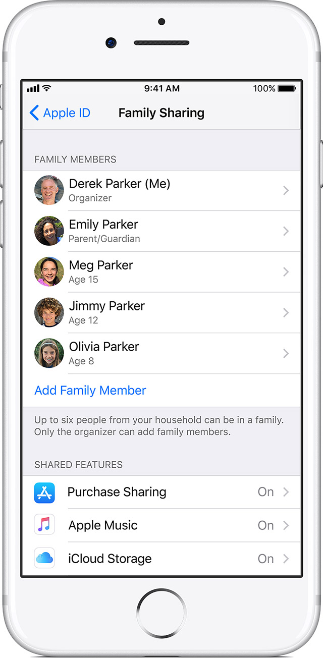 Family Sharing - Apple Support