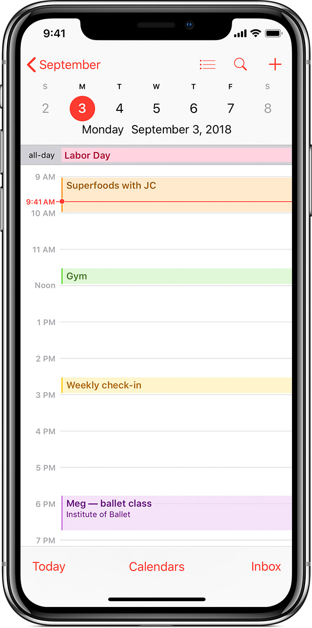 select multi calendars in iphone