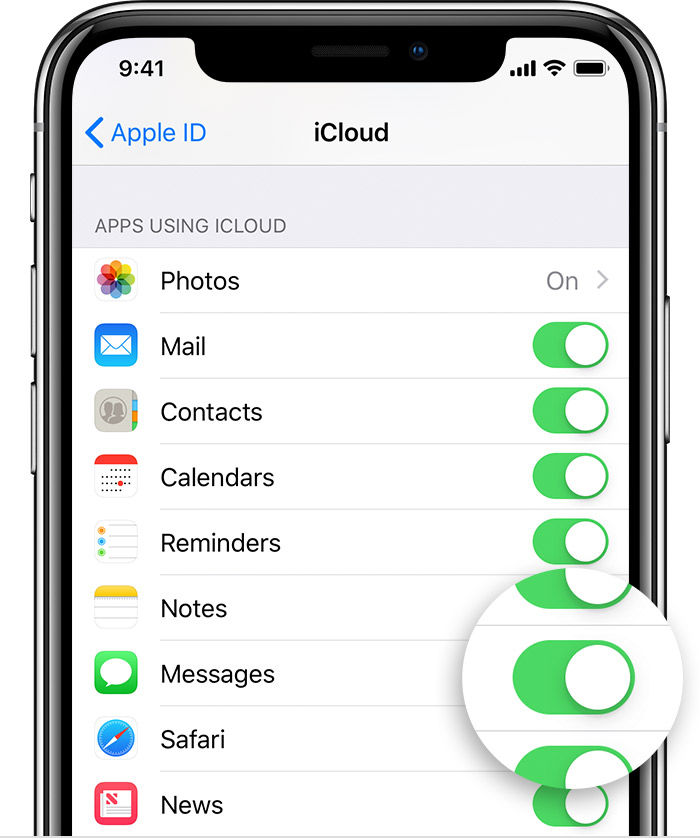 Keep all your messages in iCloud – Apple Support