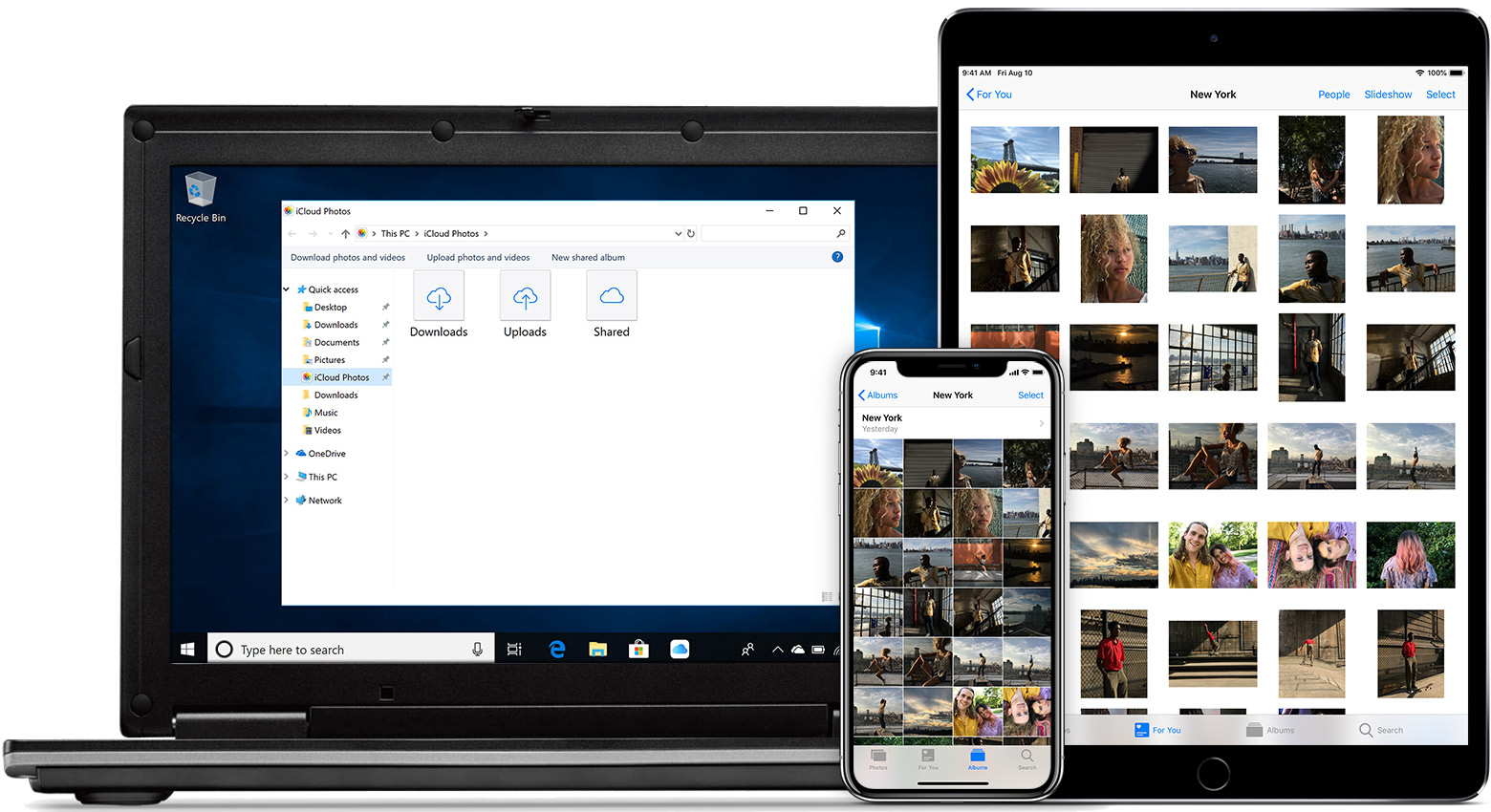 how to download icloud photos to computer windows 10