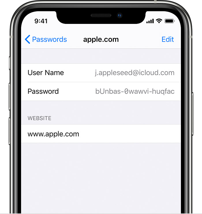 how to find email passwords on iphone