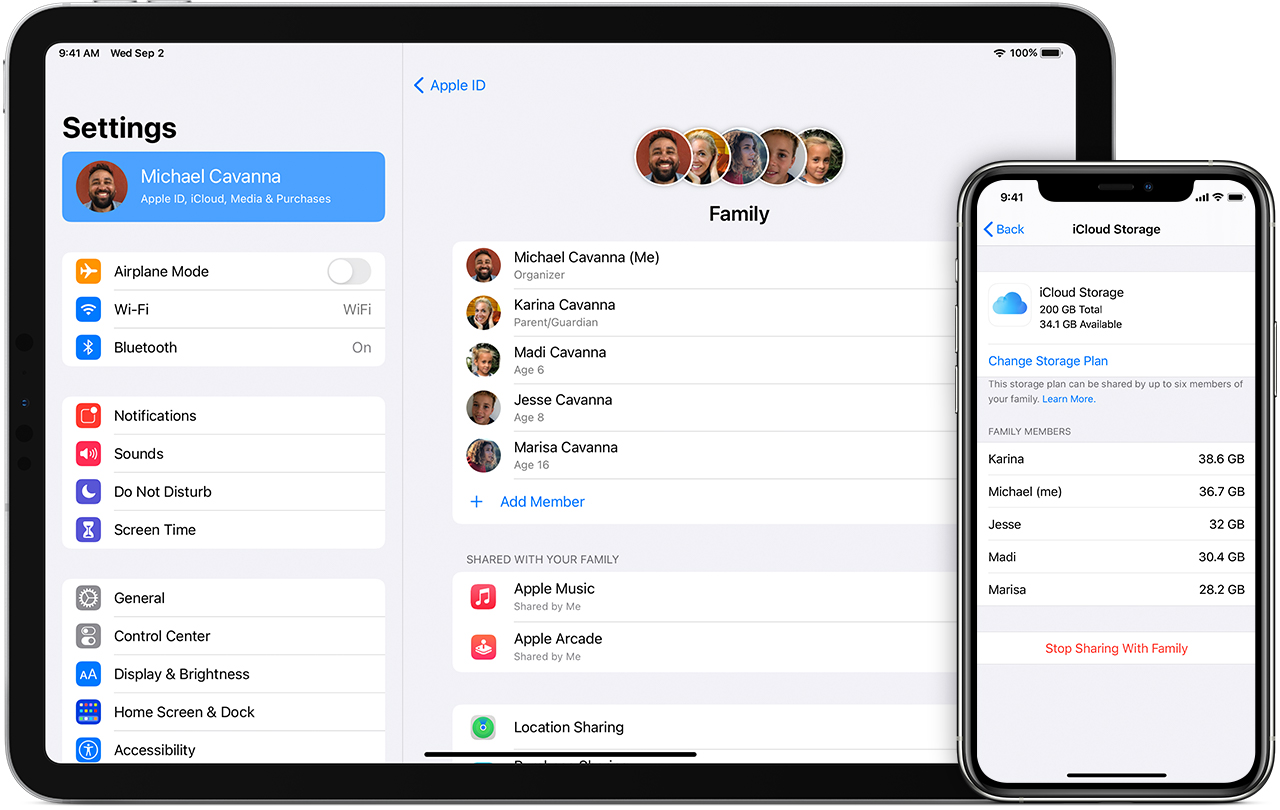 Share An Icloud Storage Plan With Your Family Apple Support