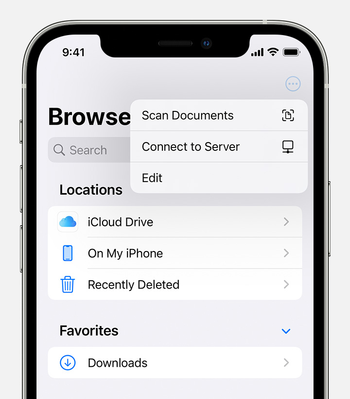 Use third-party cloud apps in the Files app - Apple Support