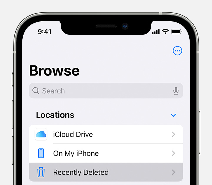Where is deleted iPhone data stored?
