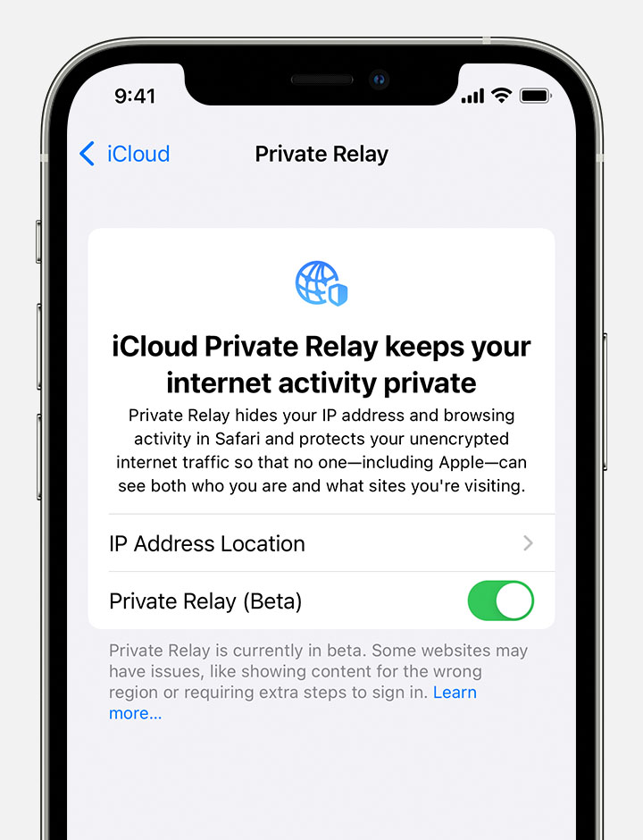 ios15 iphone 12 pro settings appleid icloud private relay