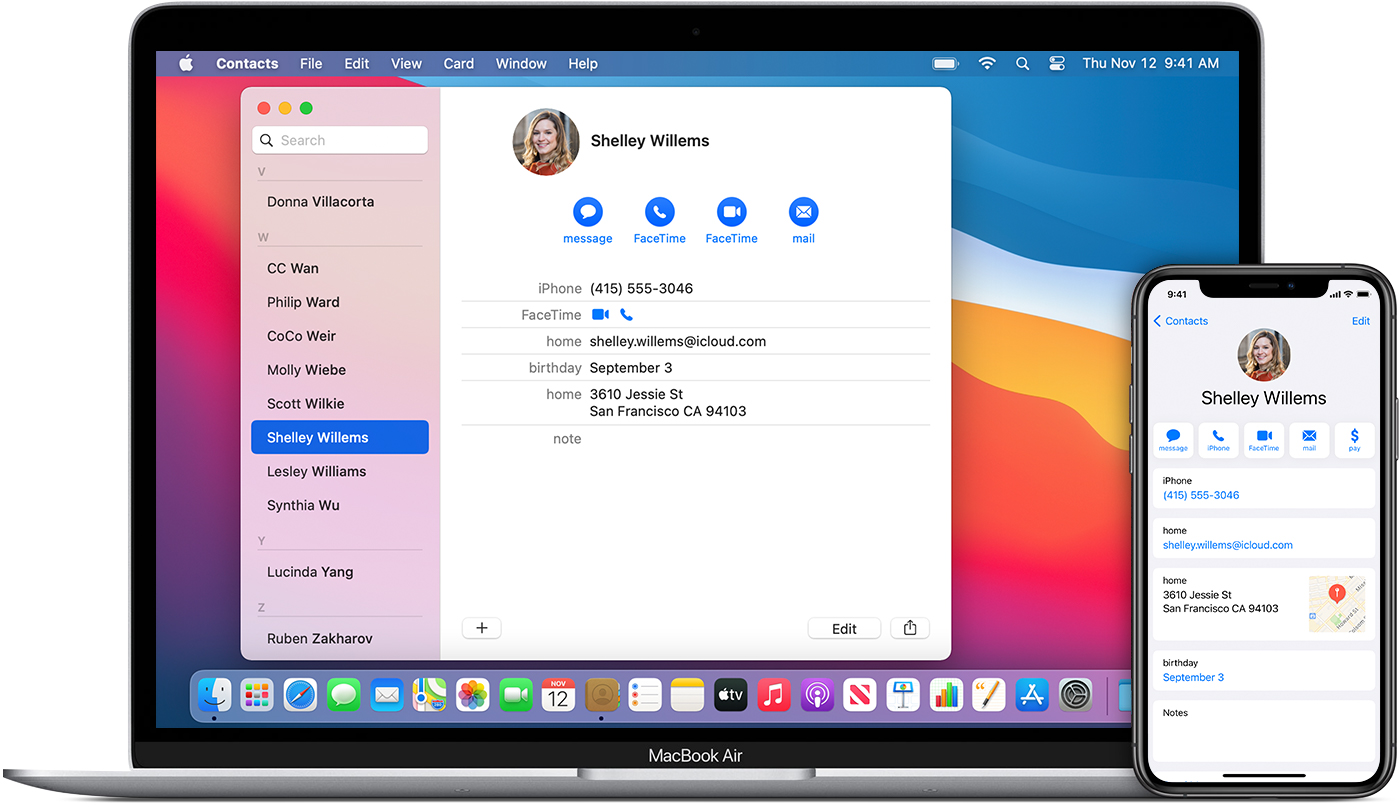 address book for windows and mac