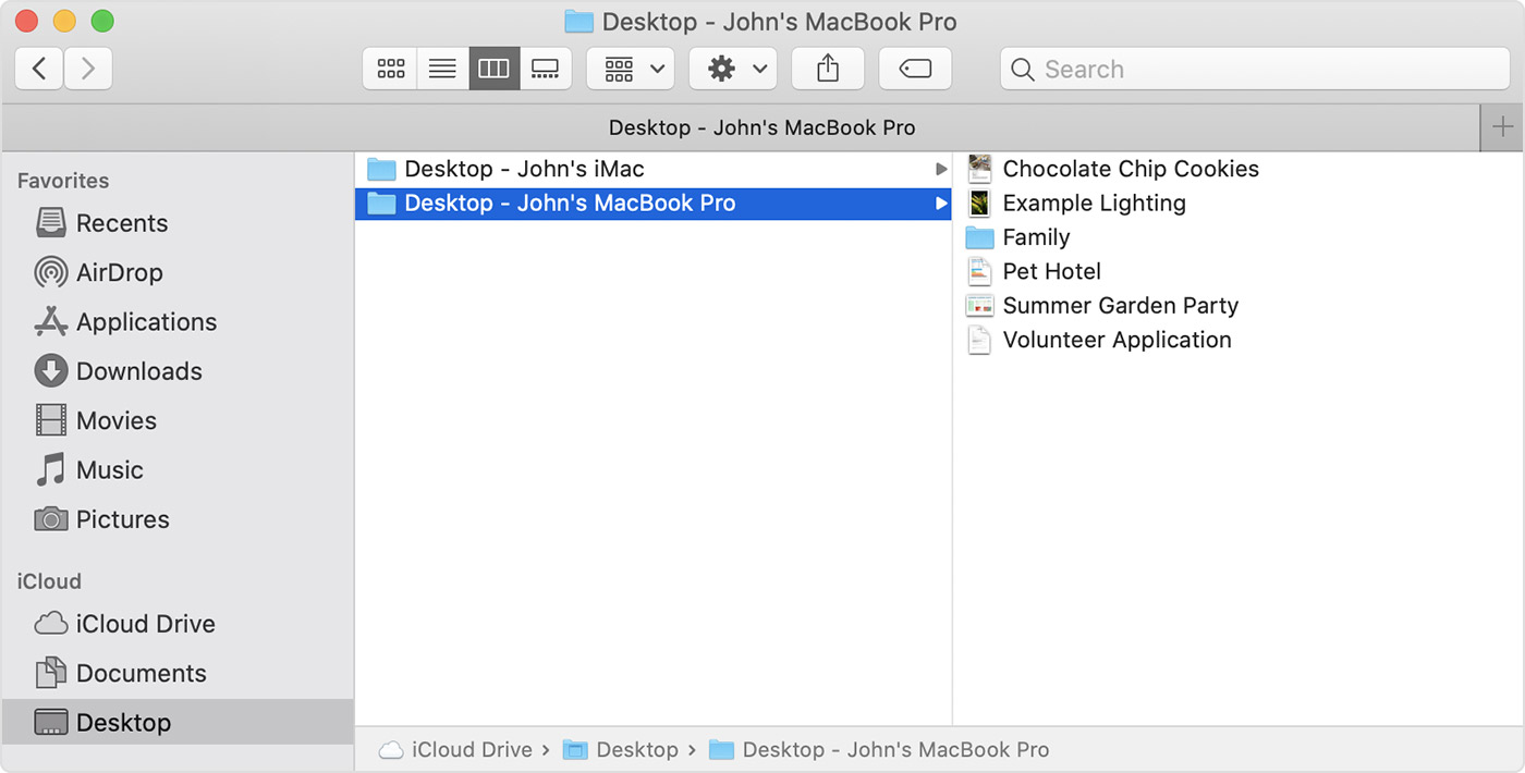 Add Your Desktop And Documents Files To Icloud Drive Apple Support