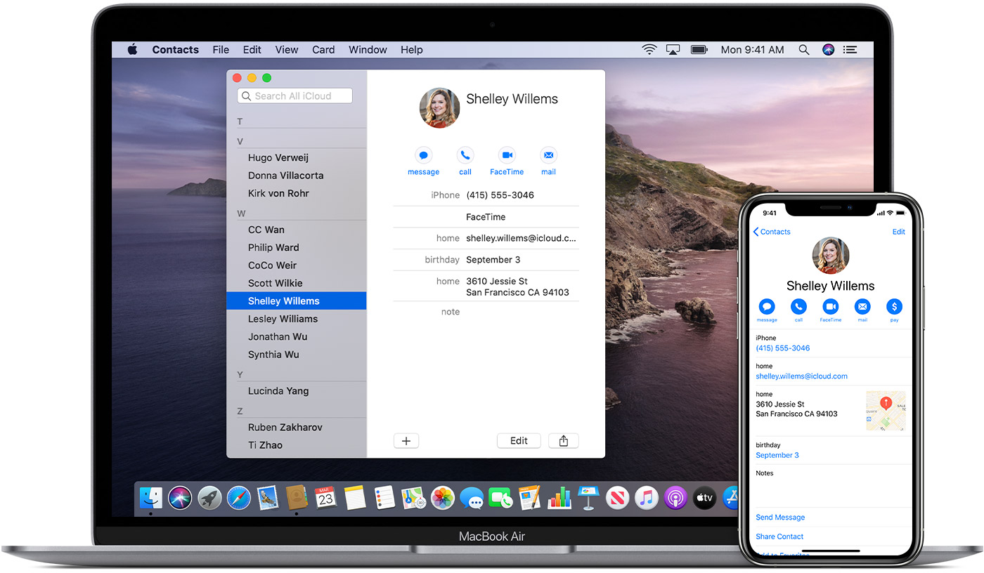 Set Up And Use Icloud Contacts Apple Support