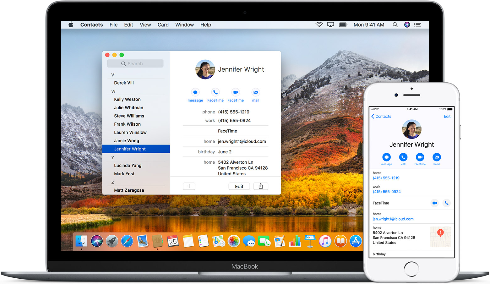 Keep your contacts up to date on all of your devices with iCloud