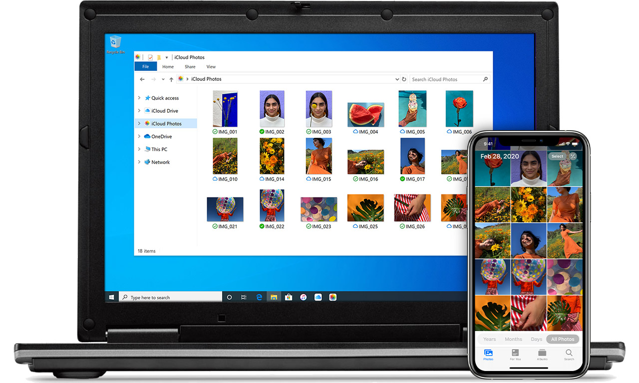 Icloud Fotos Auf Dem Windows Pc Einrichten Und Verwenden Apple Support