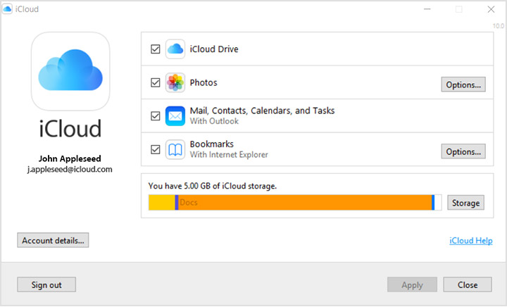 Set up and use iCloud for Windows - Apple Support