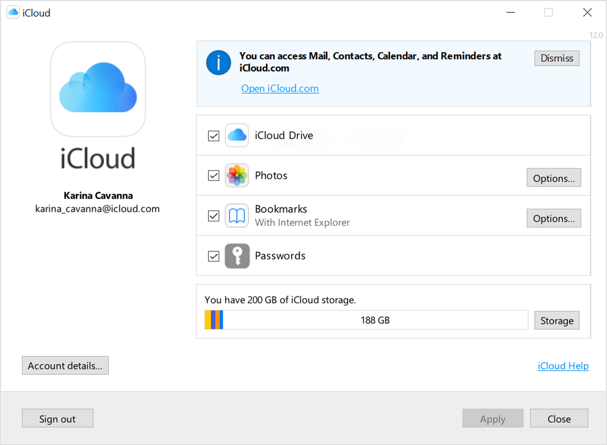 download apple icloud for windows 10