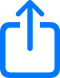Teilen-Symbol mit einem Pfeil