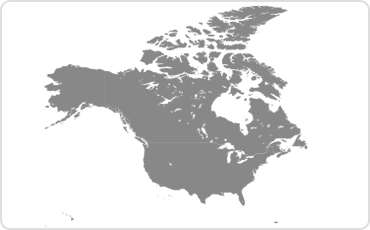 The United States and Canada map