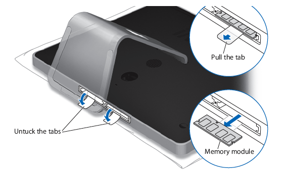 Brøl Bøje halvleder Install memory in an iMac - Apple Support