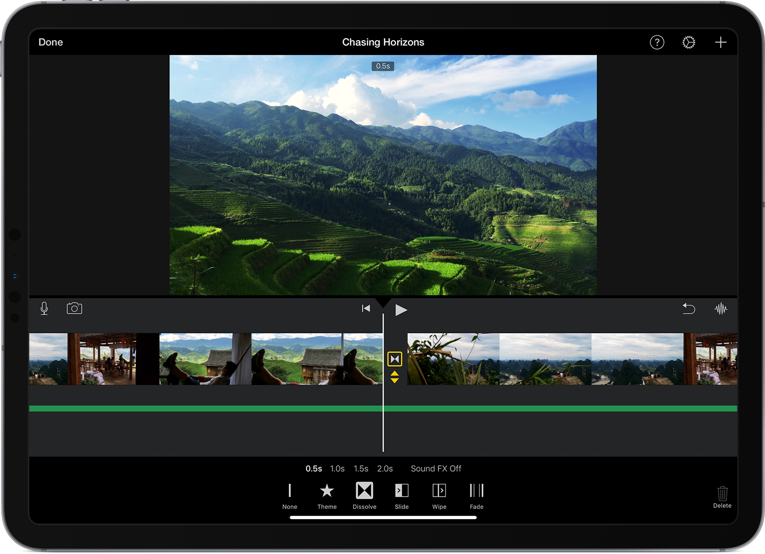 imovie combine two video in one