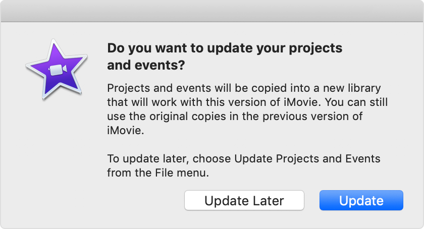 update imovie on mac
