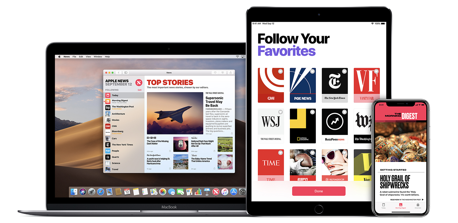 macbook ipad pro iphone x apple news app hero