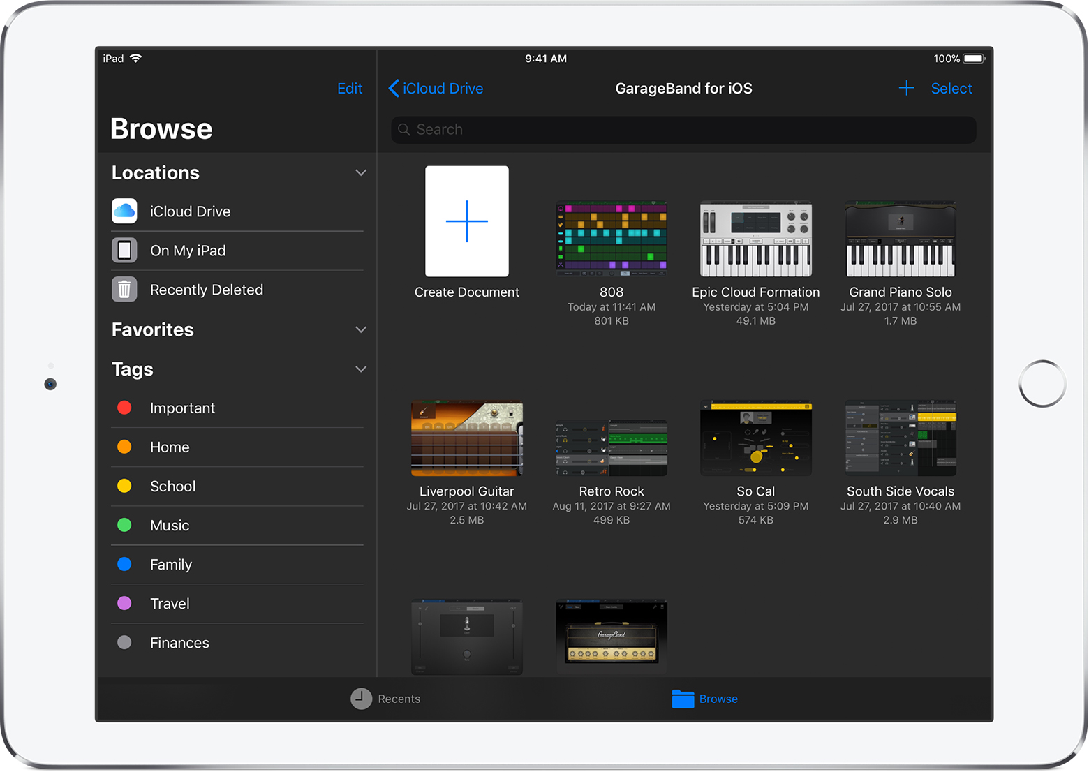 how to export garageband to mp3 on ipad