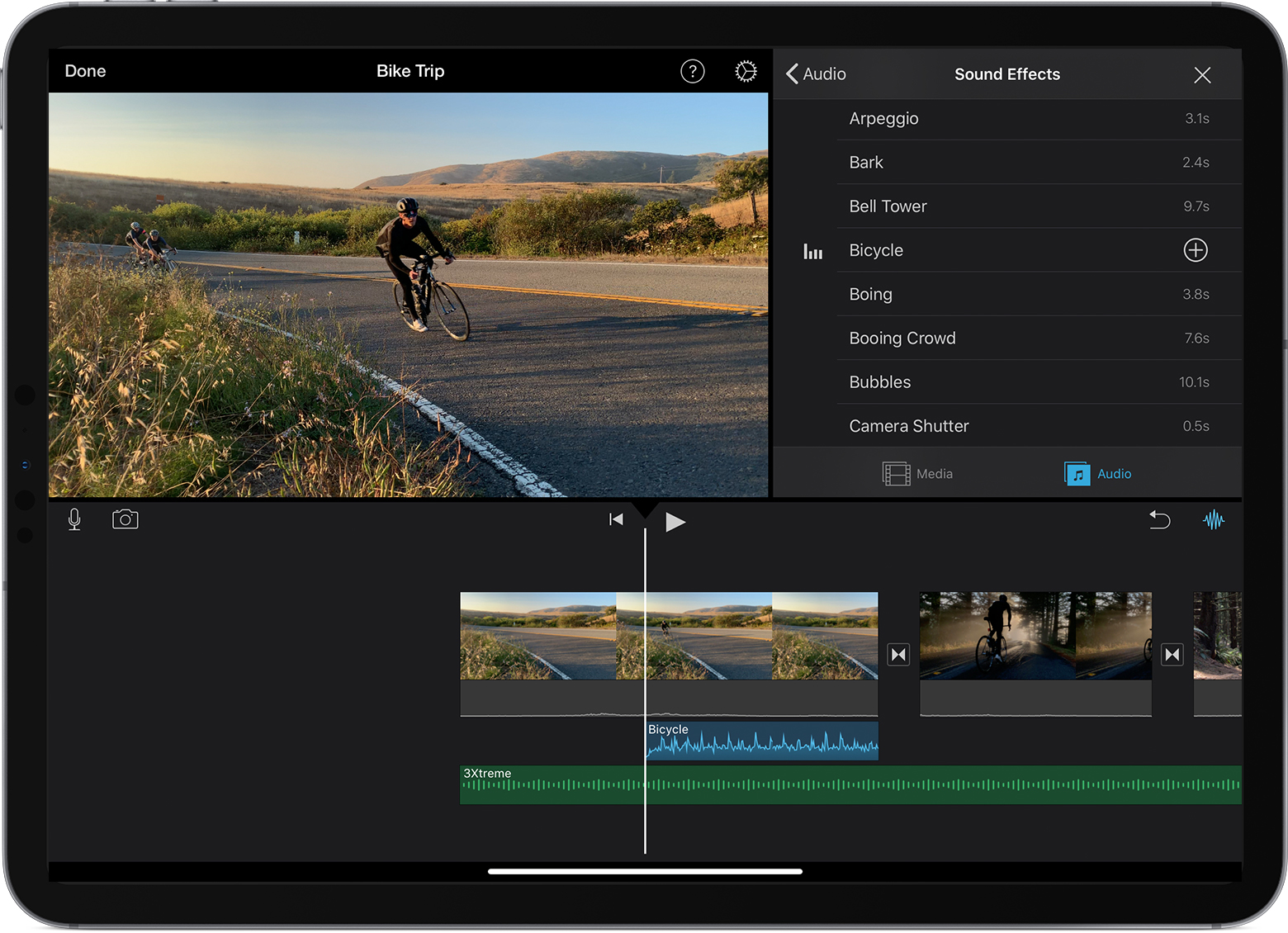 imovie voiceover