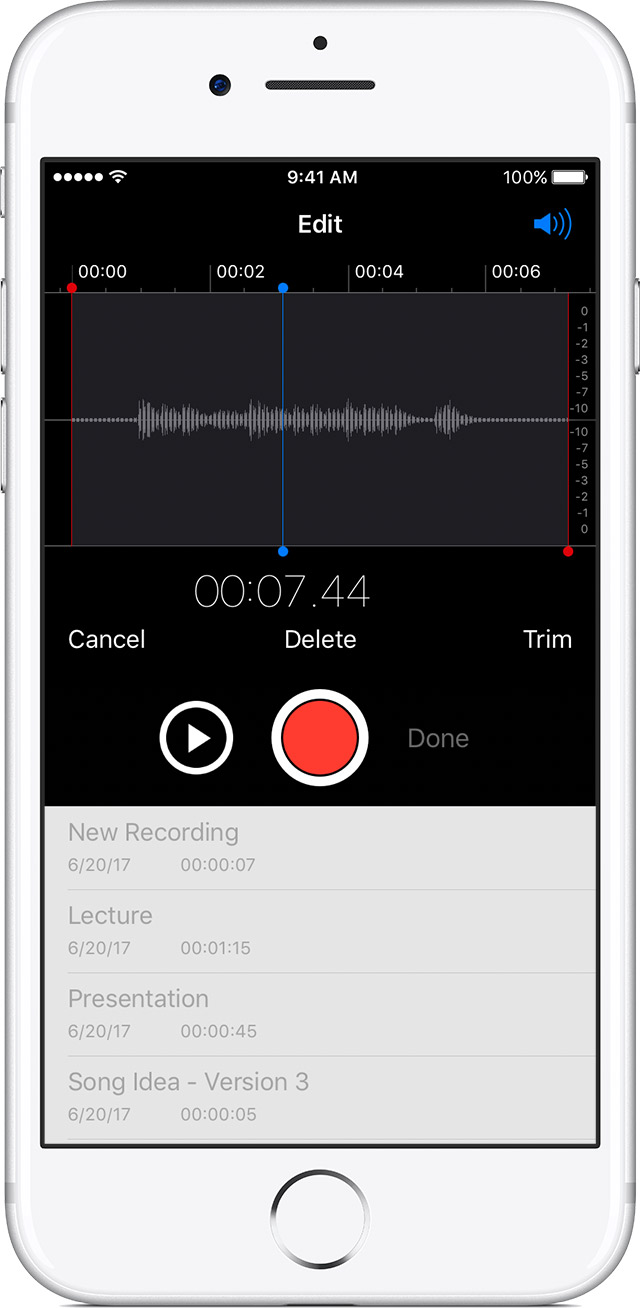 voice memo iphone