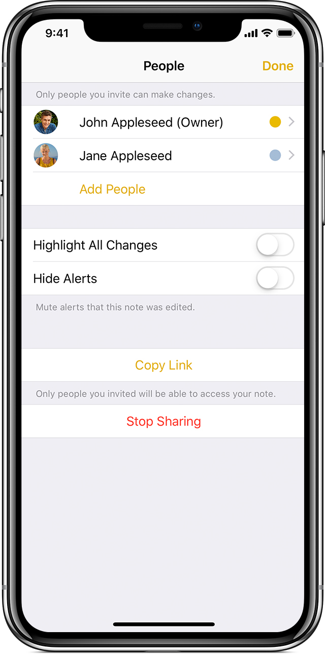 If you can't share or collaborate in the Notes app on your iPhone or iPad -  Apple Support