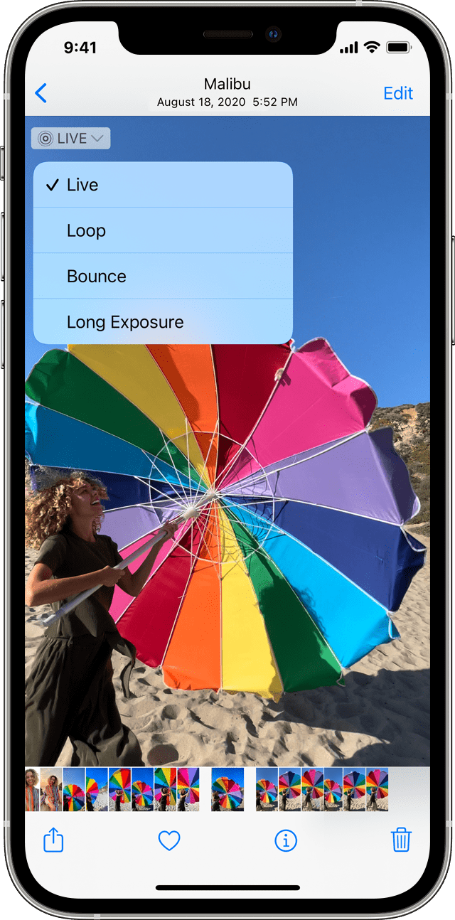 Take and edit Live Photos - Apple Support