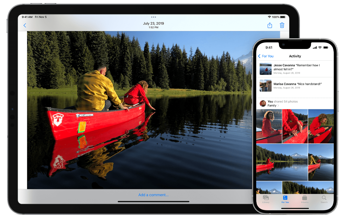 how to share your apple photos projects