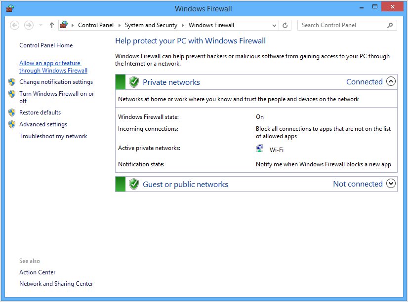 my ip hide and windows firewall