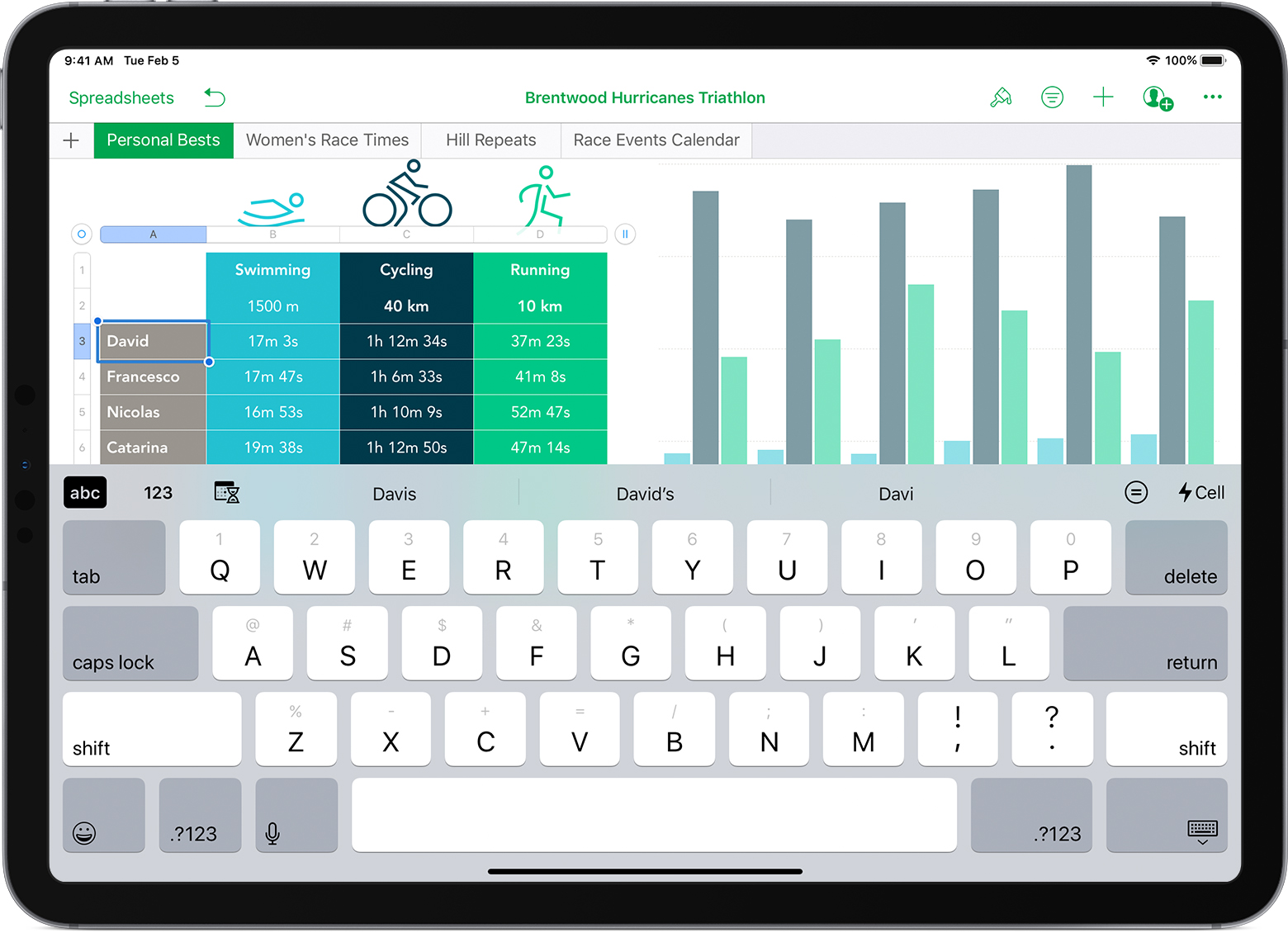 Learn about simplified data entry in Numbers for iOS Apple Support