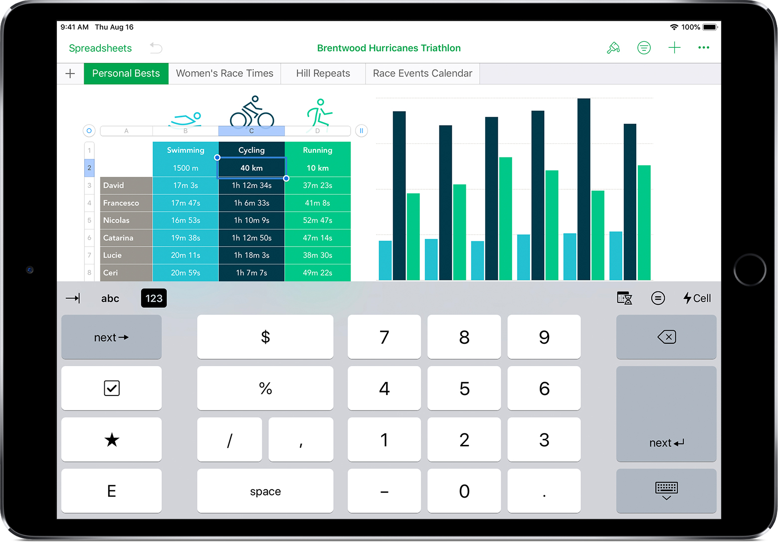 Learn about simplified data entry in Numbers for iOS Apple Support