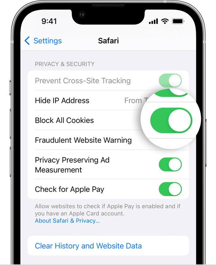 Clear the history and cookies from Safari on your iPhone, iPad or iPod  touch – Apple Support (UK)