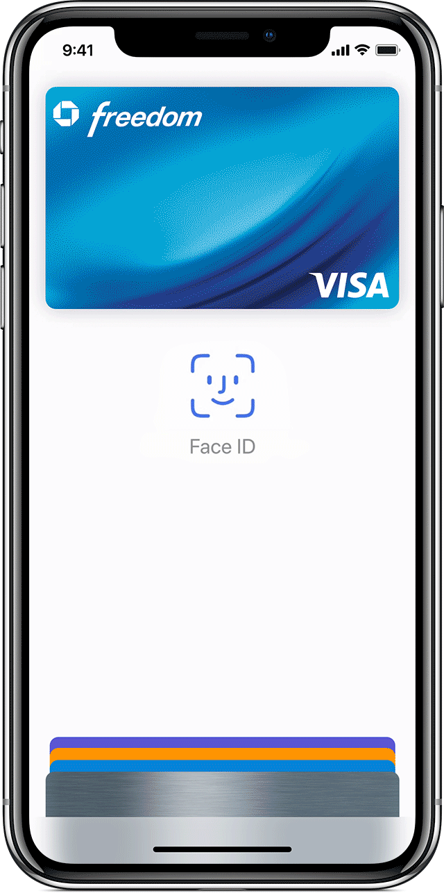 Χρήση του Face ID με το Apple Pay