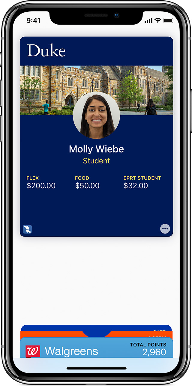 Use student ID cards in Wallet on your iPhone or Apple Watch - Apple Support
