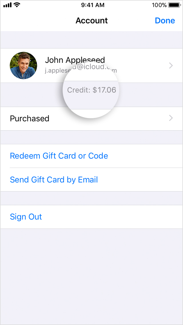 View your store credit in the App Store or iTunes Store - Apple ...